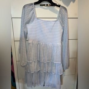 Madden NYC Layered Long Sleeve Dress